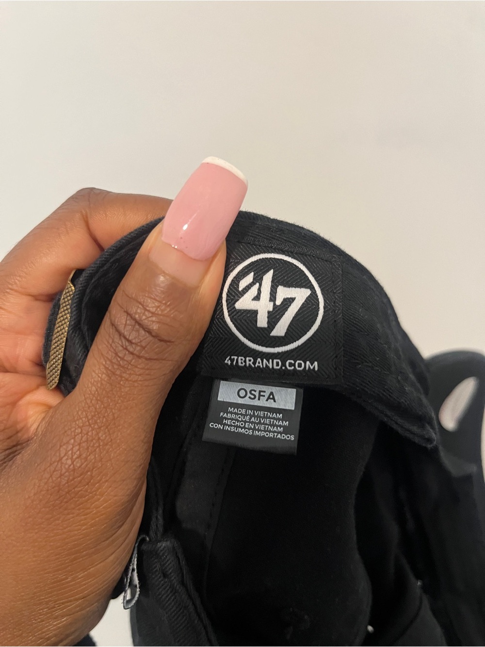 Black '47 Clean Up Adjustable Baseball Cap - Picture 3 of 4